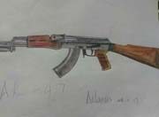生死狙击玩家手绘-AK47-A