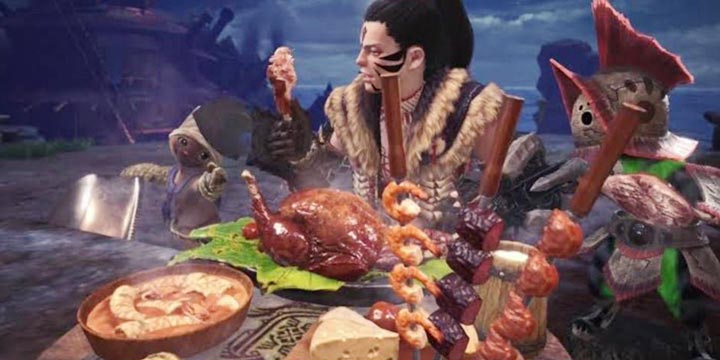 妻子为丈夫自制《怪物猎人》大餐庆生 肯定不好吃！都是酸的！