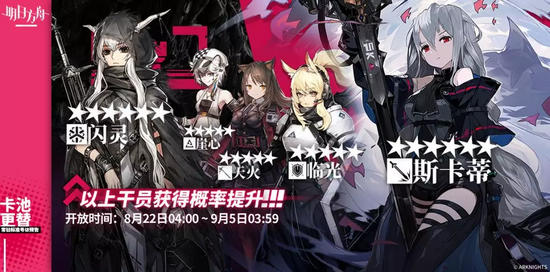 明日方舟8.22常驻标准寻访预告