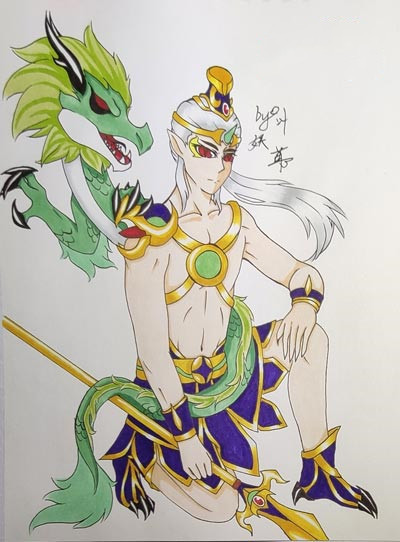 上古天帝篇绘画 角木蛟
