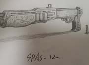 生死狙击玩家手绘-SPAS-12