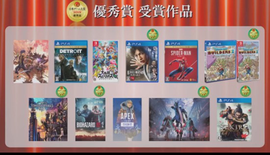 2019日本游戏大赏奖