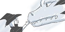 明日方舟短漫之龙、魔女、火精灵