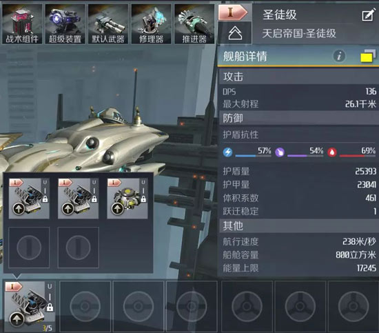 第二银河圣徒级舰船搭配