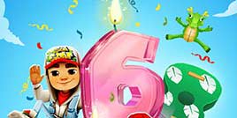 《地铁跑酷》邀你今日共聚6周年派对！