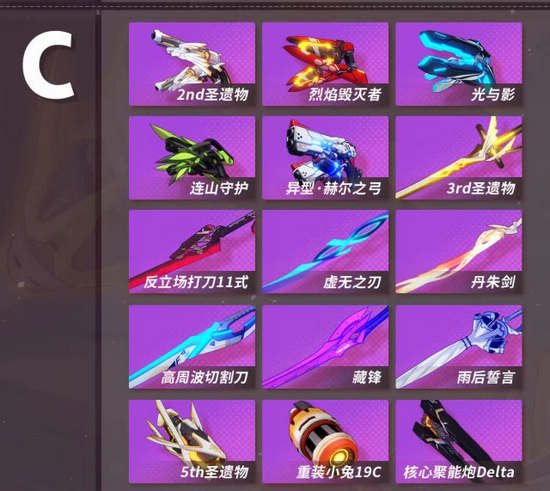 崩坏3武器排行榜V3.5