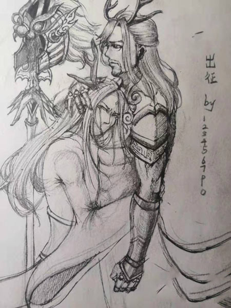 上古天帝篇绘画出征