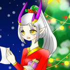 造梦西游5上古天帝篇绘画圣诞节龙女 