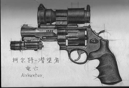 生死狙击玩家手绘-柯尔特 潜望者