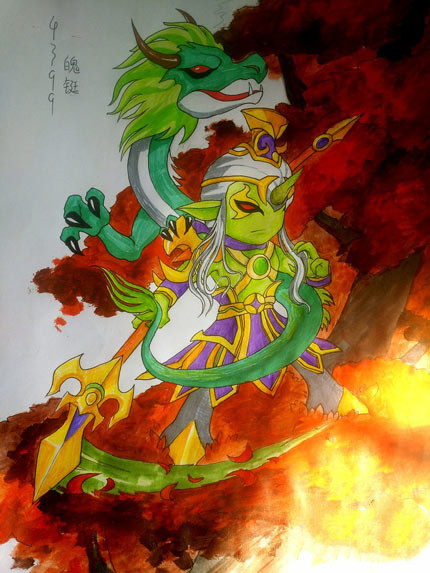 上古天帝篇绘画手绘角木蛟