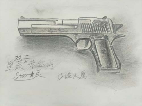 生死狙击玩家手绘-沙漠之鹰
