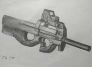 生死狙击玩家手绘-FN P90