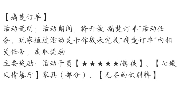 明日方舟【生于黑夜】活动预告介绍