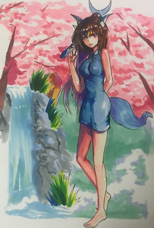 上古天帝篇绘画心月狐