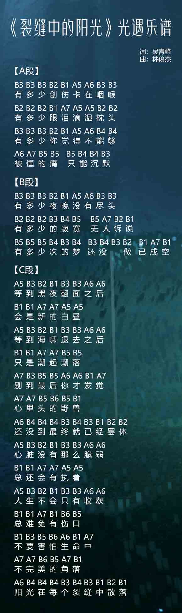 光遇乐谱大全