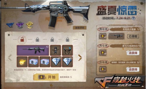 CF手游每周活动汇总:赏金令季末活动正式开启;参与雷神季领源·雷神!