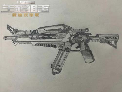 生死狙击玩家手绘 M4A1无限