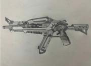 生死狙击玩家手绘 M4A1无限