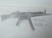 生死狙击玩家手绘 MP5