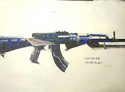 生死狙击玩家手绘 AK47突袭