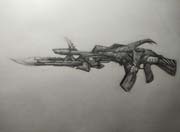 生死狙击玩家手绘 AK47魔神