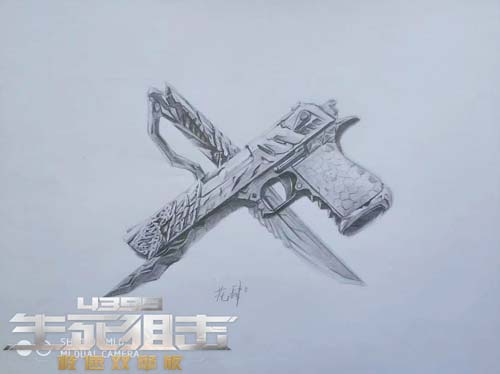 生死狙击玩家手绘 自创武器--花肆（蝰蛇）