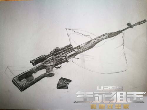 生死狙击玩家手绘 SVD