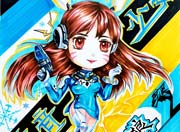 生死狙击玩家马克笔绘 Q版电音少女