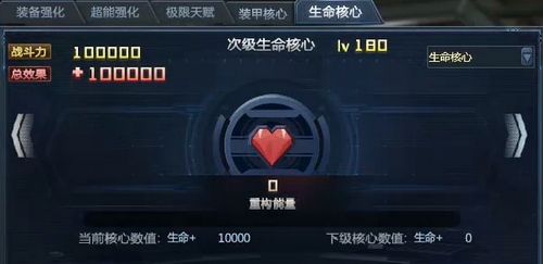 生死狙击 生命核心都升满能加多少战力?
