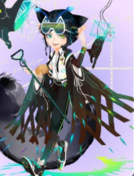 小花灵猫术士套装
