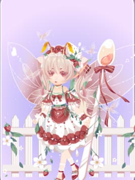 小花仙草莓布丁套装