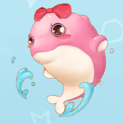 摩尔庄园粉海豚