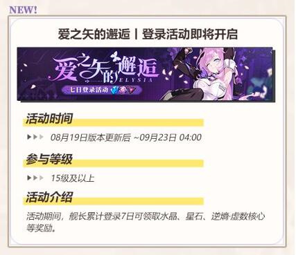 登陆活动开启
