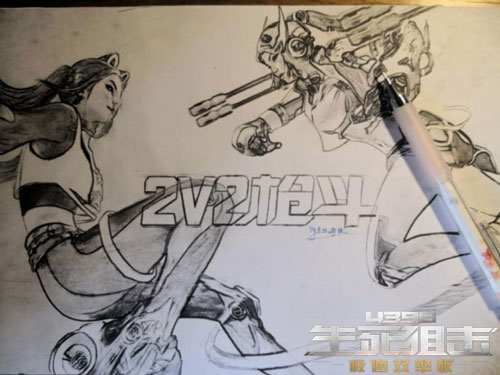 生死狙击玩家手绘 灵感飞扬的机械宅女