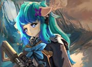 生死狙击玩家手绘 持枪少女
