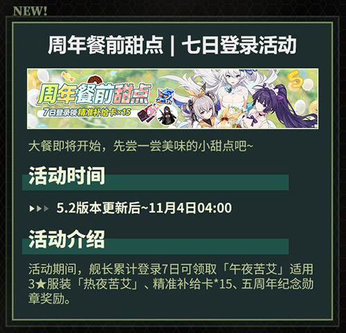 七日登陆活动