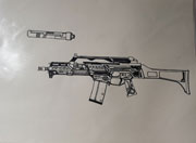 生死狙击玩家手绘 G36-C
