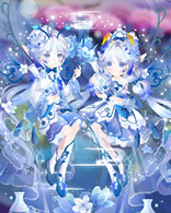 小花仙月白叩玲珑套装