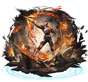 奥奇传说[灵初]铠甲勇士·炎龙侠